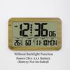 Battery Powered Large Digital Wall Clock Temperature Humidity Date Week Snooze Table Clock Dual Alarm 12/24H LCD Alarm Clock