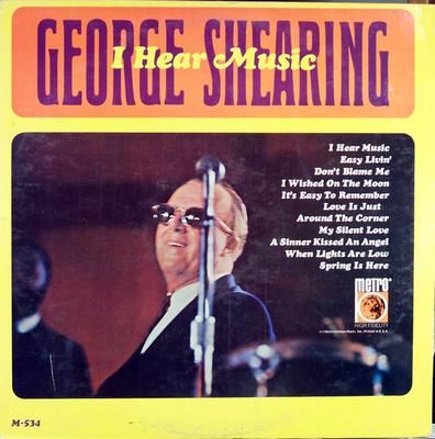 Виниловая пластинка GEORGE SHEARING - I Hear Music M534 Metro Records 1965 US Джаз Б/У
