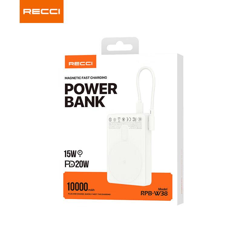 Recci RPB-W37 Magnetic Fast Charge Power Bank 5000mAh