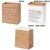 Organize Gift Package Desktop Ornament Kraft Paper Bag Double Layers Storage Basket Vase Flowerpot