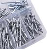 120Pcs Rivets / Heavy Duty Riveter Set Pop Rivet Gun Assortment Kit Hand Tools Rivet Nut Tool