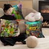 P-Plants-vs Cartoon Z-ZombieS Cushion Cover Pillowcase Upholstery Sofa Throw Pillow Home Decor Pillowcas