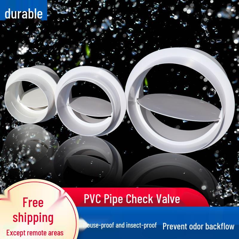 Bathroom Heater Exhaust Fan PVC One-Way Odor Backflow Valve