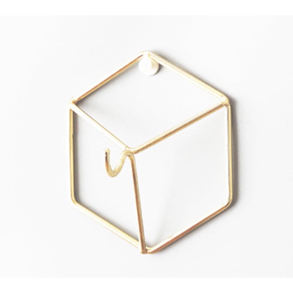 Homlly Geometric Wrought Iron Wall Hooks Decoration