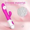 G Spot Dildo Silicone Rabbit Vibrator Dual Vibration 10 Speeds Female Vagina Clitoris Massager Adult Sex Toys For Women