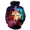 Spring Autumn 3D Wolf Hoodies Men Hooded Animal Wolf Printed Hoodie Sweatshirts Tracksuits Man/Women Jackets Funny Hoody