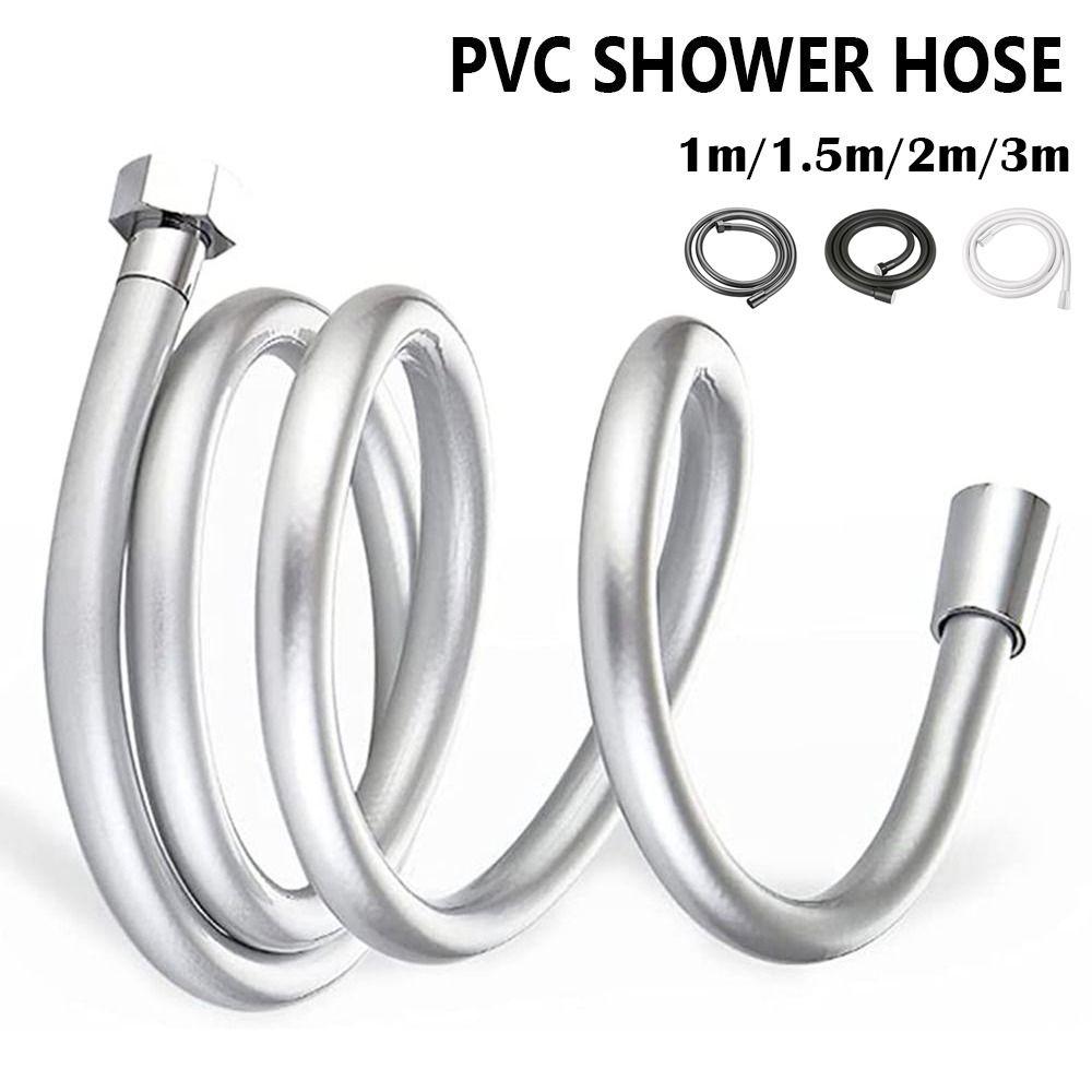 PVC Handheld Shower Head Hose Replacement Faucet Hose Professional Shower Extension Tube Bathroom