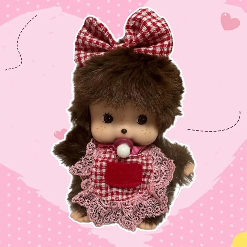 Кавайная кукла-обезьянка Мэнцици, плюшевая игрушка, подарок на день рождения для детей, материал ПП-хлопок, Новый год/Рождество