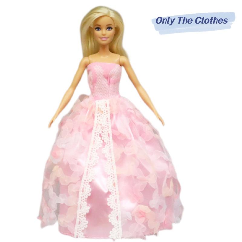 Fashionable Barbie Doll Costume Children's Pretend Play Clothing With Elegant Wedding Dress Available In Multiple Colors