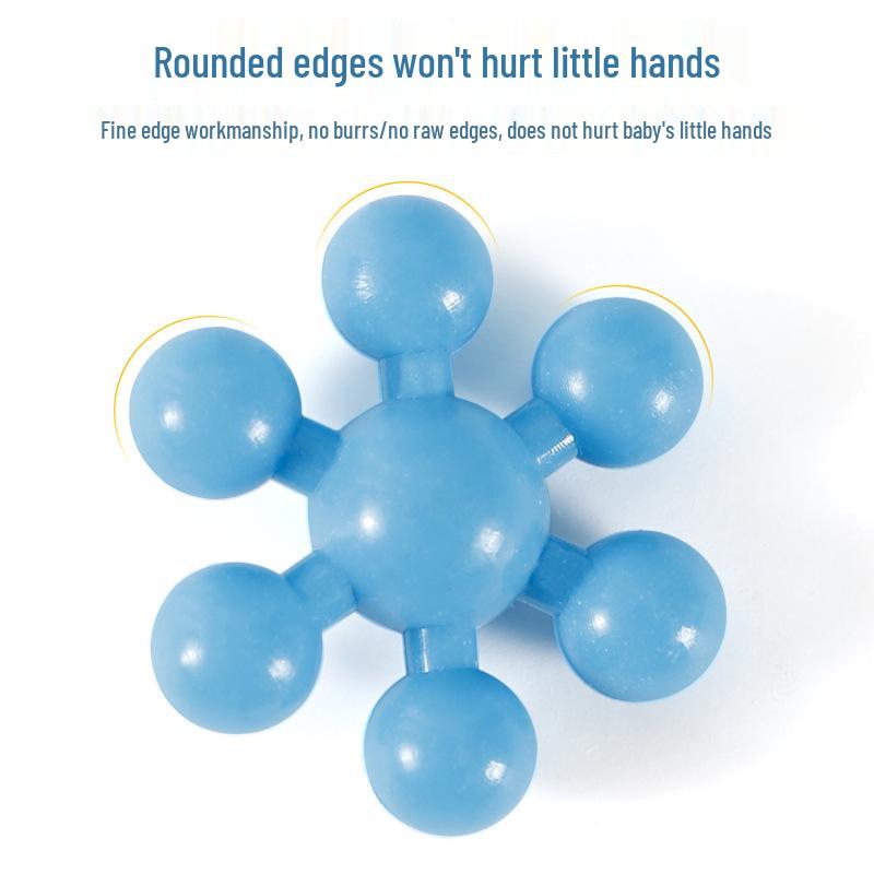 Блоки-конструктор «Вращающаяся снежинка с цветком сливы»: 3D Развивающие игрушки-пазлы для детского сада