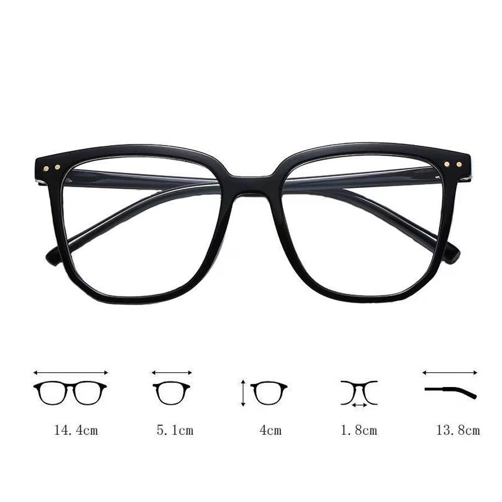 Light Frame Anti Blue Glasses Transparent Black Optical Glasse Women Square Eyewear Blocking Eyeglasse Spectacle Eyeglasses