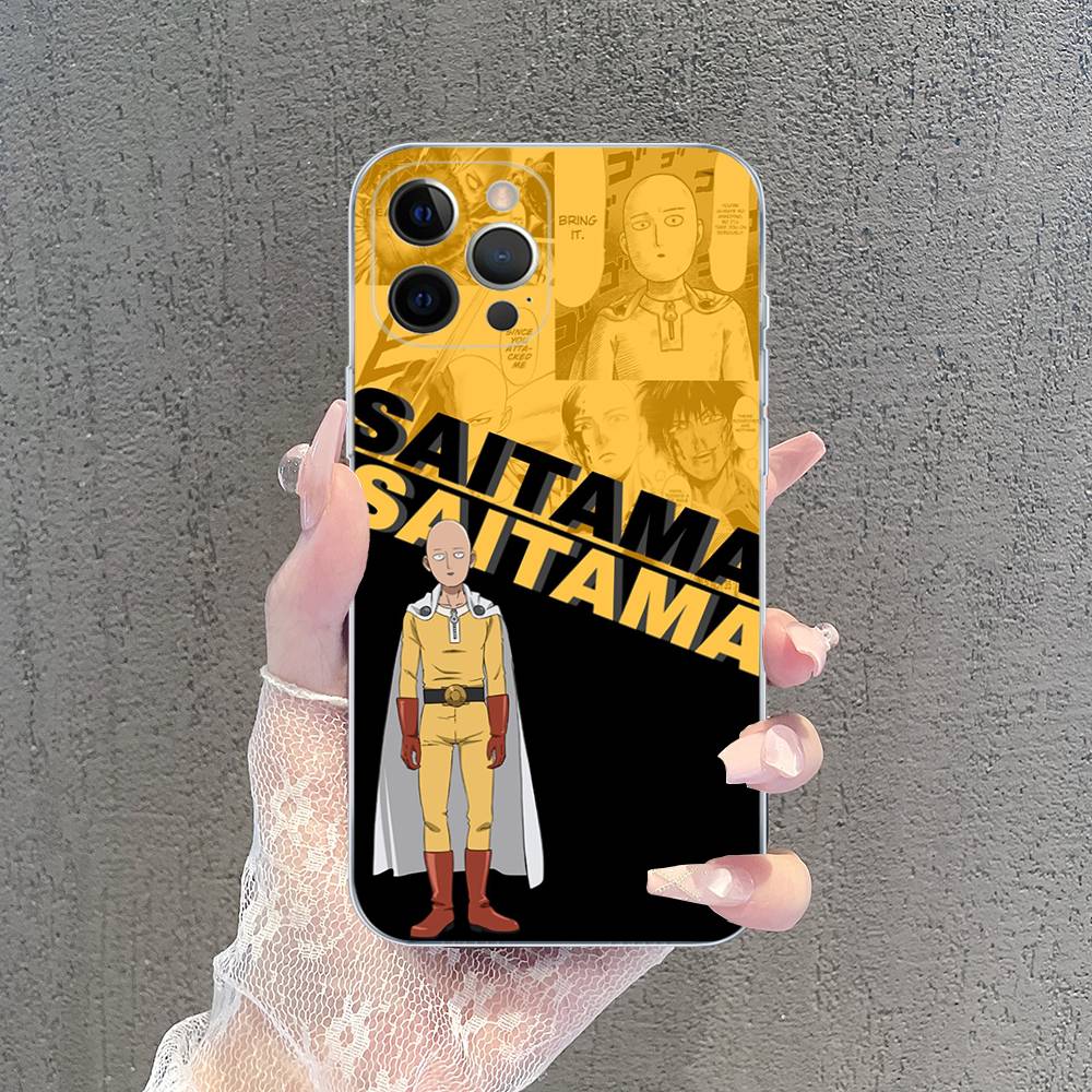 Superhero Anime One Punch Man Case For Iphone 17 16 15 Pro Max 11 12 13 14 Pro Plus Phone Cover