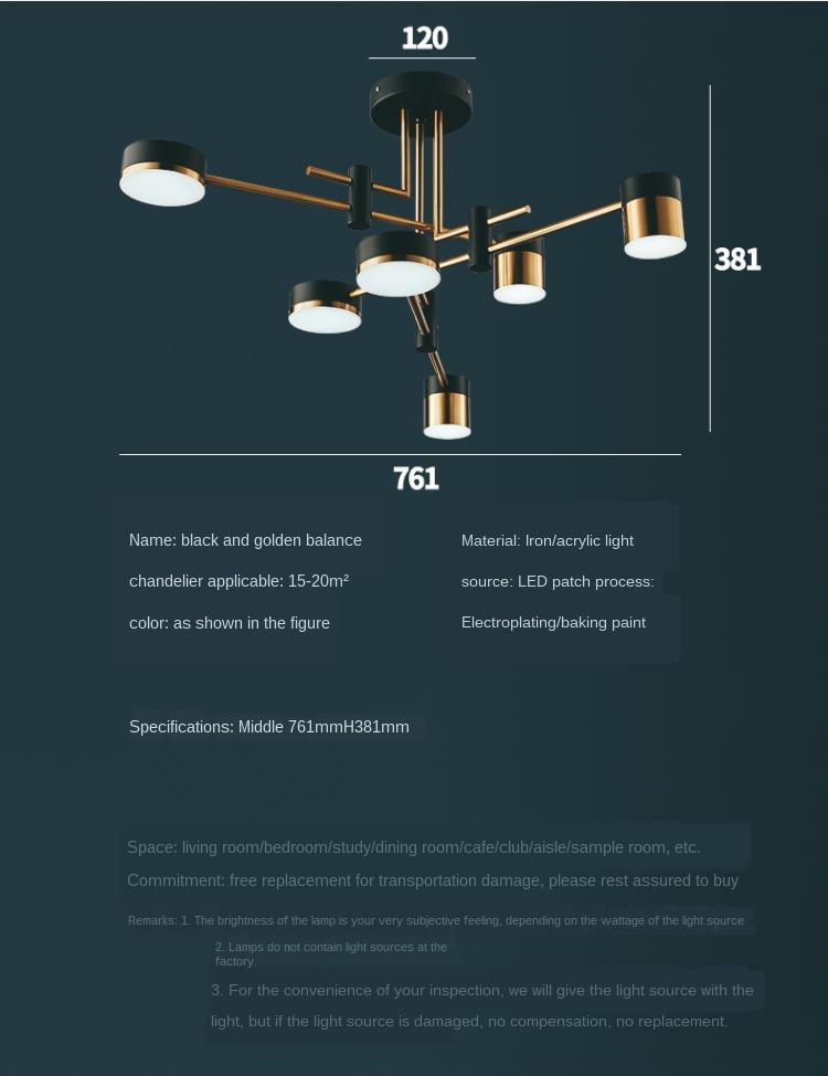 American Luxury LED Pendant Lamp Lights Modern Living Room Hanging Lamps Modern Decor Restaurant Chandelier Lighting WF1117