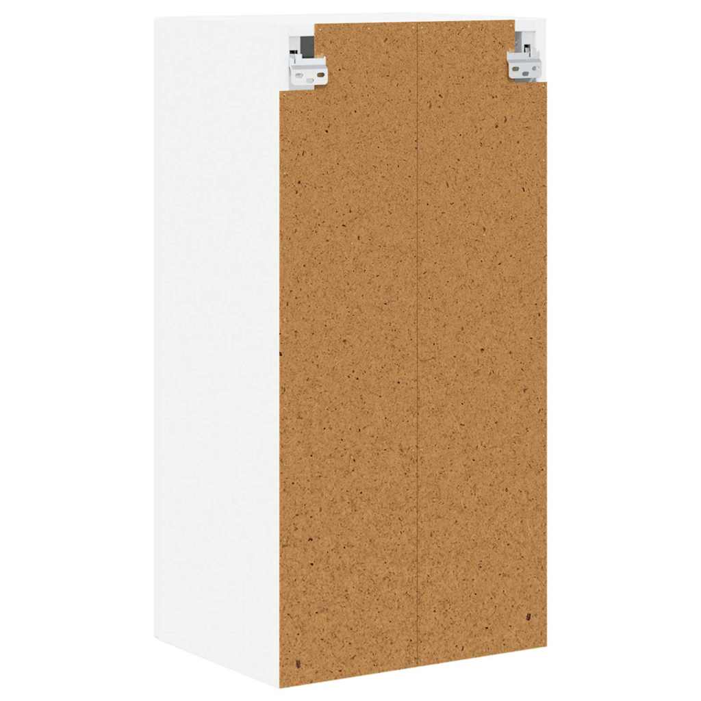 Wall Mounted Glass Cabinet PORTO 2 pcs White 40 x 31 x 80 cm Particleboard