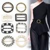 Waist Buckle Scarf Ring Corner Knotted Buttons Coat Adjustment Button Scarf Buckle Belt Button