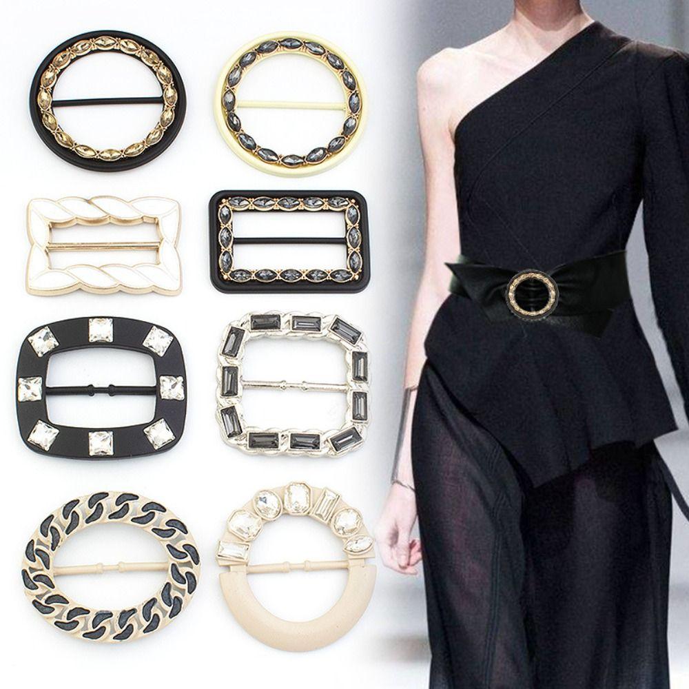 Waist Buckle Scarf Ring Corner Knotted Buttons Coat Adjustment Button Scarf Buckle Belt Button