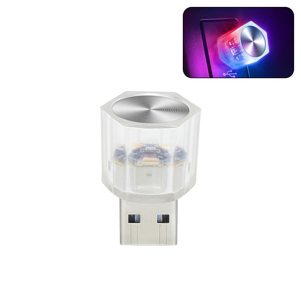 Автомобильный USB-светильник для салона автомобиля, атмосферное освещение, светодиодные фонари, автомобильная лампа для чтения, украшения, декоративные