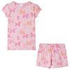 Light Pink Short-sleeved Pajamas for Children 92/104/116/128/140