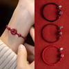 Браслеты ручной работы Lucky Cinnabar Red Rope Ping Buckle с бусинами для женщин и мужчин, винтажные браслеты в китайском стиле, ювелирные изделия, подарки на день рождения