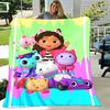 1pc Blanket Gabby's Dollhouse Print Design, Lightweight Blanket for Sofa, Bed- Soft &Warm, Gift for All Seasons like Christmas, Halloween