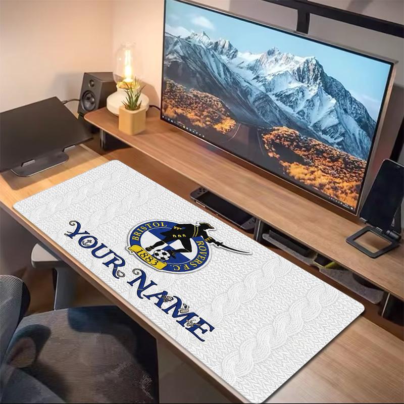 Bristol Rovers F.C Print Cushion Non-slip Laptop Tablet Big Mousepad XXL Mat Mini PC Playmat With Lock edge