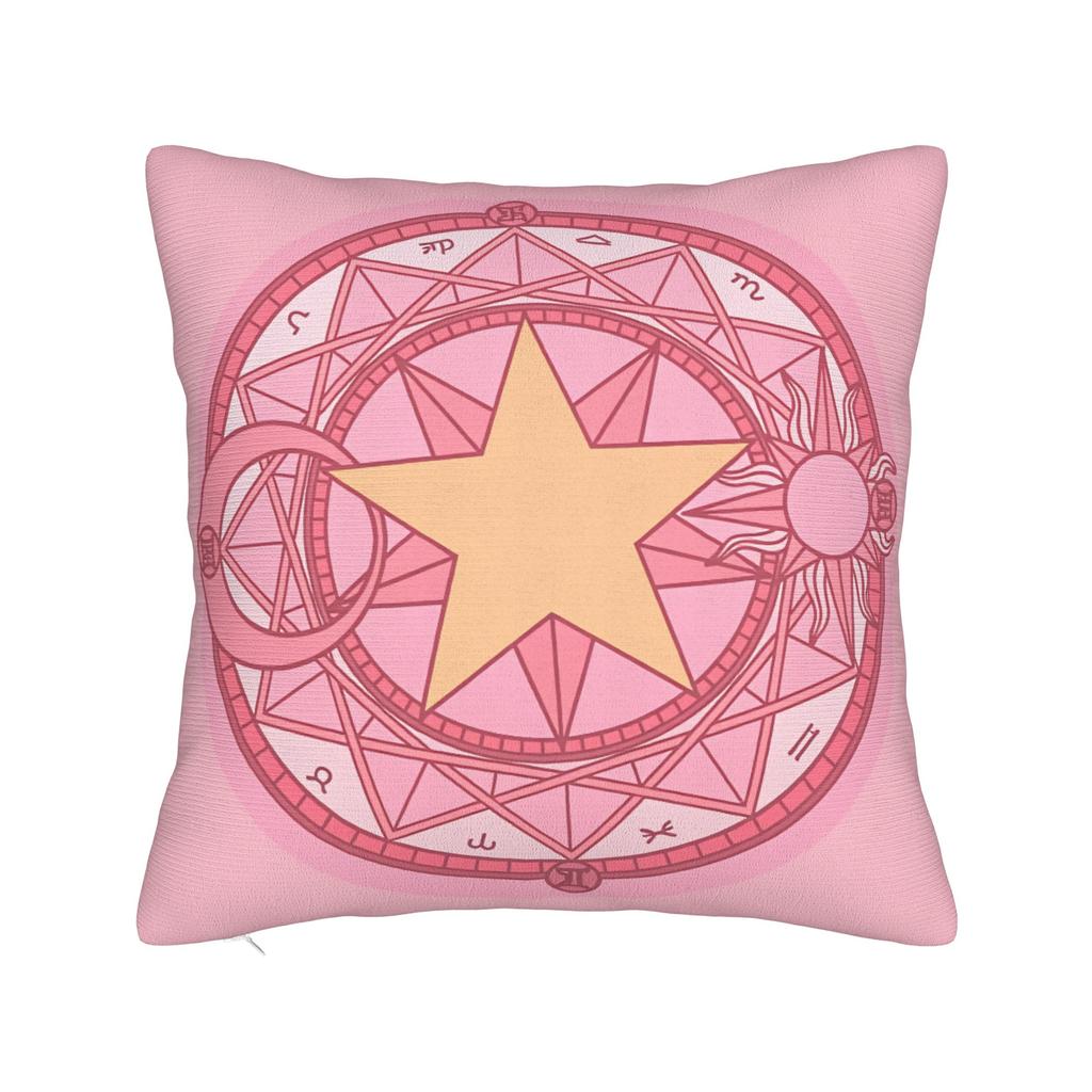 Sakura Magical Cartoon Anime Pillow Case Custom Pillow Cover Morden Pillowcases For Sofa Home Decoration
