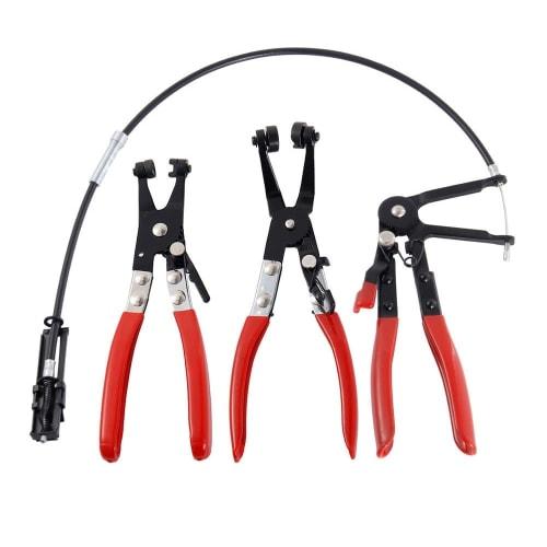 Steppiano Hose Clamp Pliers, Set of 3, Band Clip Pliers, Car Clamp Pliers, Flat Band Clips, Automotive Disassembly, Maintenance, Replacement, Inspecti