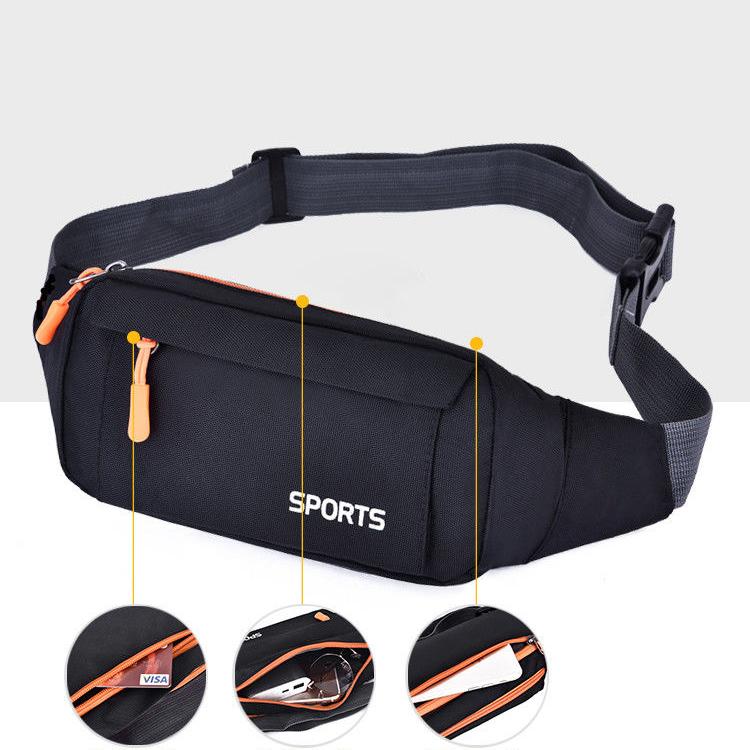 Мужская и женская поясная сумка для бега, многофункциональная водонепроницаемая и износостойкая поясная сумка для спорта на открытом воздухе большой емкости