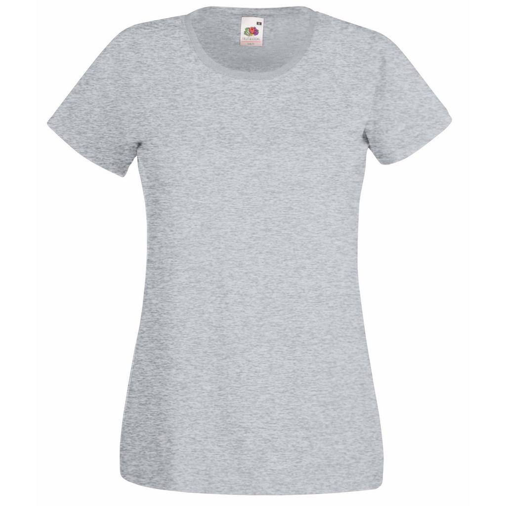 FRUIT OF THE LOOM Женская футболка Lady-Fit Valueweight с коротким рукавом