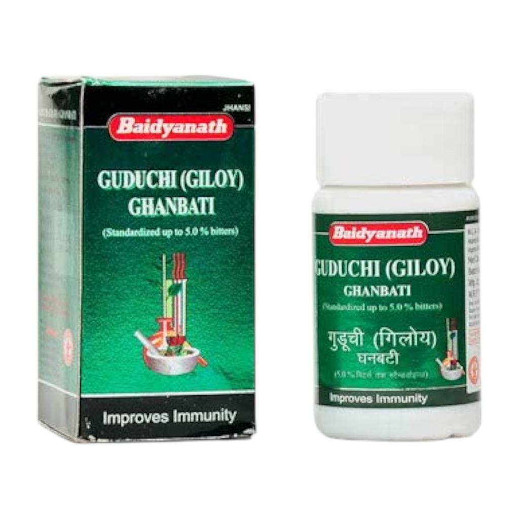 Baidyanath Jhansi Guduchi Giloy Ghanvati Tablets 10 Gm X Pack Of 2 For Daily Immunity Support And Wellness