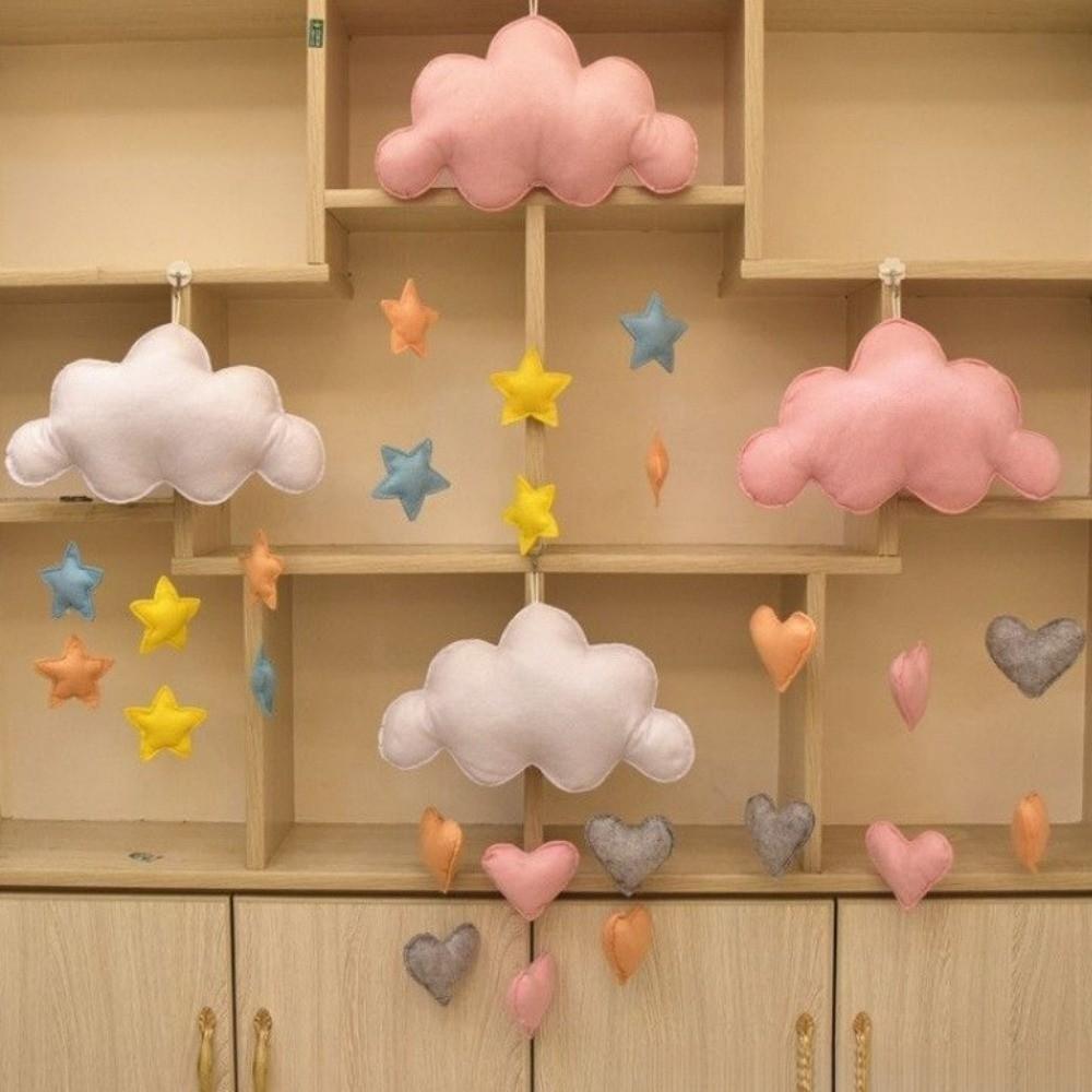 Heart/Star Design Cloud Hanging Decor Nordic Style Wall Hanging Pendant Photo Props