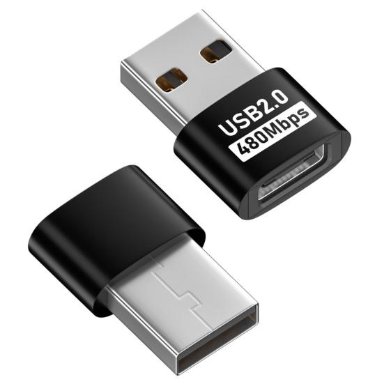 Адаптер для телефона Type-C на USB-A 2.0 480 Мбит/с Высокоскоростная передача данных Многофункциональный зарядный адаптер