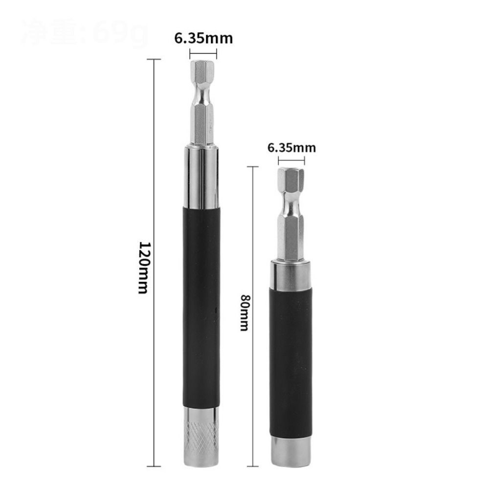 2pcs Telescopic Drill Bit Extension Anti-Tilt Bit Holder Screw Guide Power Drill Accessory
