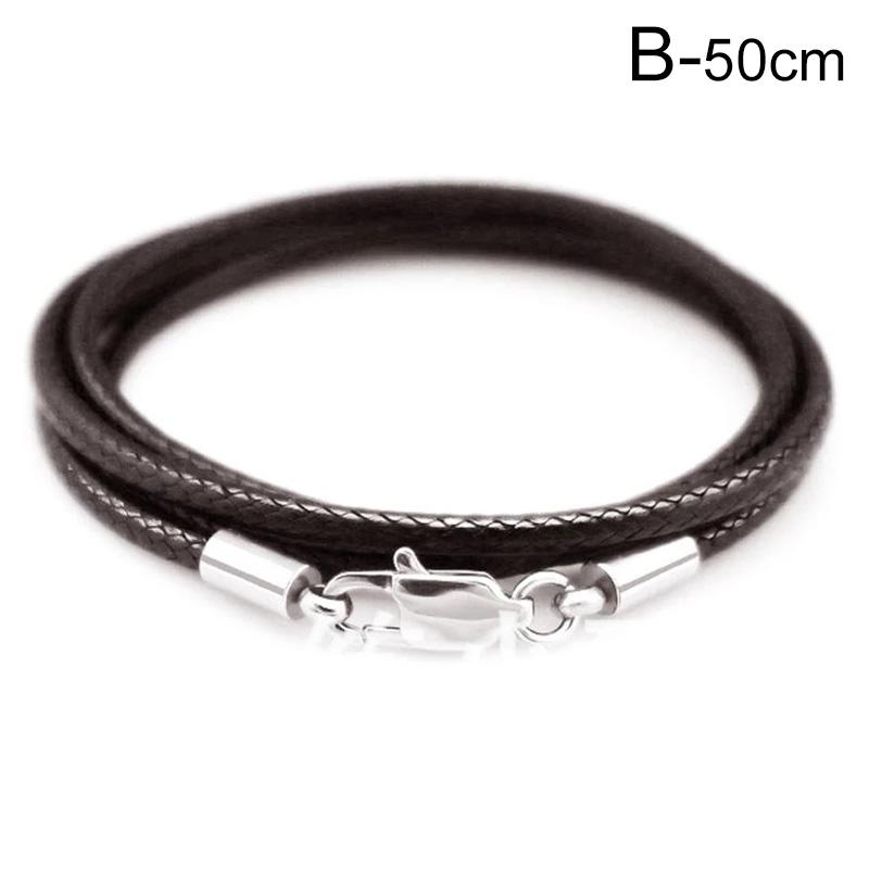 1PC Leather Cord String Rope Necklace Making Lobster Clasp Jewelry Finding DIY Accessories
