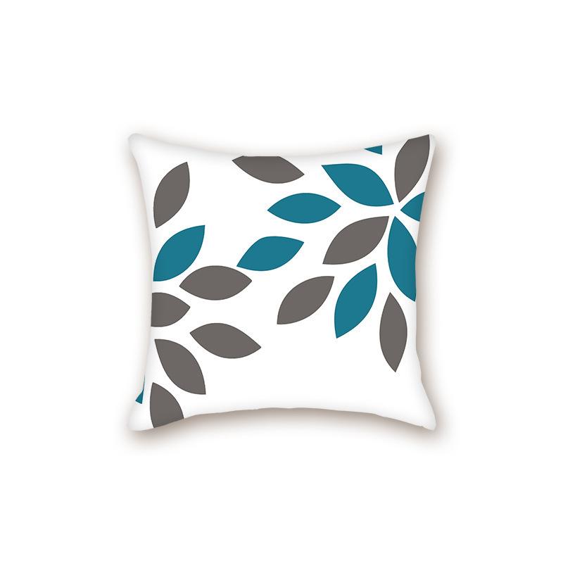 New Modern Simple Leaf Series Sofa Cushion Pillow Case Bedside Bedroom Backrest Pillow
