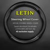 No Smell Thin For LETIN Steering Wheel Cover Genuine Leather Carbon Fiber Fit Pro Max I3 I5 A30 D50 E60 V60