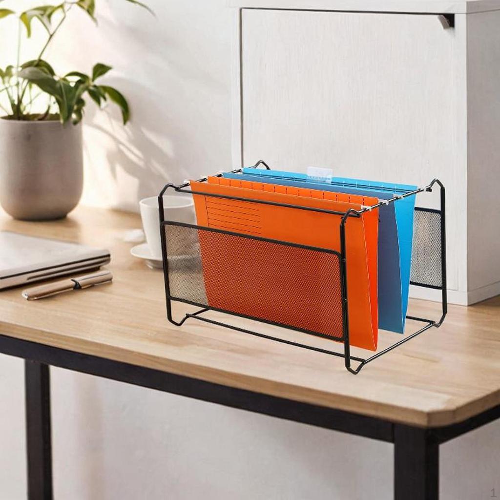 Desktop Organizer for Hanging File Folders, Letter Size Storage Home Magazines