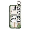 Cartoon Fashion Design Phone Case For Nokia 2.3 Wrist Strap Panda Back Cover Waterproof Anti-knock Lanyard Wristband