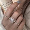 Кольцо Sweet Cool Wind Empty Flower Opening Ring для женщин, нишевый дизайн, чувство простоты индивидуальности, модное универсальное кольцо