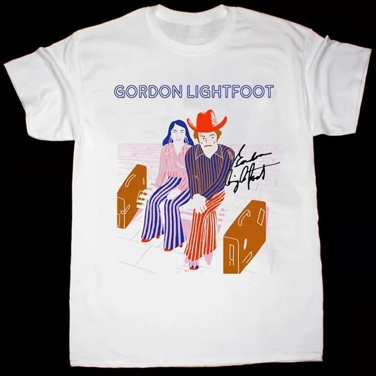 New! Gordon Lightfoot Cotton Shirt Unisex Concert S to 5XL Unisex T-Shirt