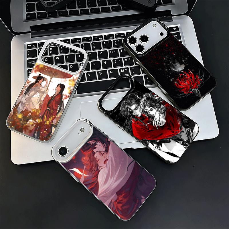 Благословение Небесного Владыки Аниме Мягкий Чехол для Телефона для iPhone 15 16 17 Pro Max 17Air 16E 14 Plus 13 12 Mini Ударопрочный Задний Чехол