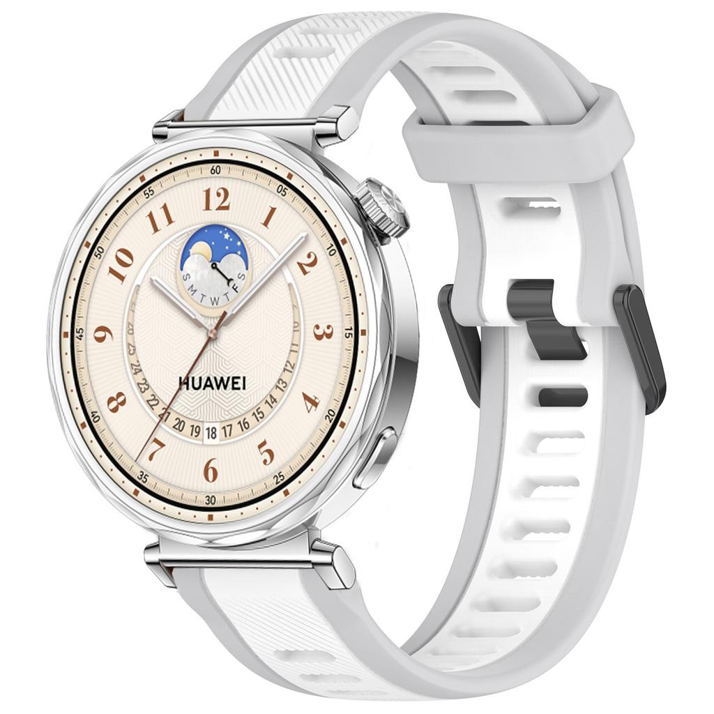 18 мм силиконовый ремешок для Huawei Watch GT5 Pro 42 мм GT5 41 мм Двухцветный полосатый браслет для Huawei Watch GT4 41 мм Correa