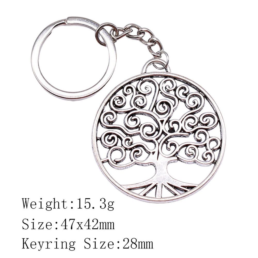 Birthday Gifts Men Keychain Tree Of Life Key Ring Biz Woman Chains