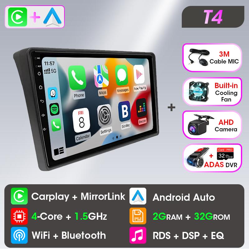 Srnubi lecteur multimédia de voiture pour Fiat Ducato 2005-2023 citroën cavalier Peugeot Boxer 2006 - 2022 Carplay Android Navigation automatique
