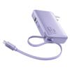 Baseus 3-в-1 GaN Power Bank Зарядное устройство 67 Вт со встроенным кабелем