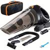 Автомобильный пылесос, автомобильные аксессуары, небольшой портативный автомобильный пылесос высокой мощности 12 В, шнур и сумка для детализации, комплект предметов первой необходимости для путешествий