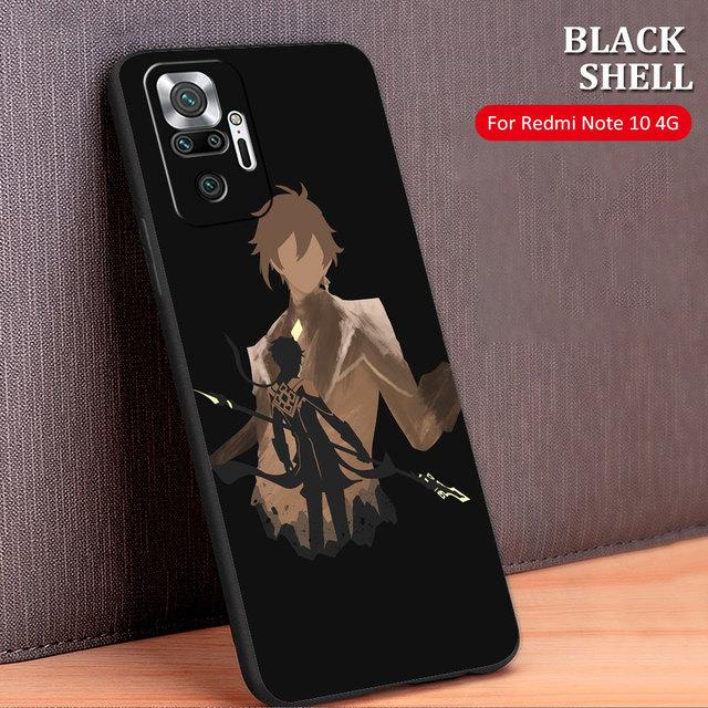 Чехол Celular Genshin Impact Аниме Капа для Xiaomi Redmi Note 10 Pro 9s 9c 8 9a K40 9 8t 9t 11 K40s 11t K50 11s