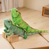Lifelike Green Brown Iguana Lizard Figurine Model Cute Reptile Lizard Plush Toys Simulation Animal Stuffed Doll Boys Gifts