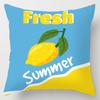 Student Pillowcase Office Nap Pillow Square Pillow Lemon Fruit Pattern Home Sofa Pillow