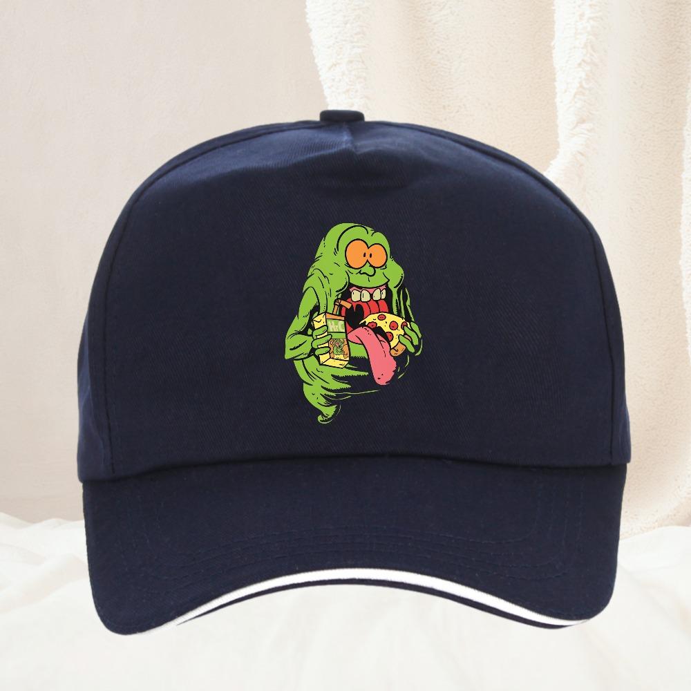 Ghostbuster Slimer Pizza denim Hat Outdoor Adventures Hats Women Baseball Cap For Unisex Adjustable Hats